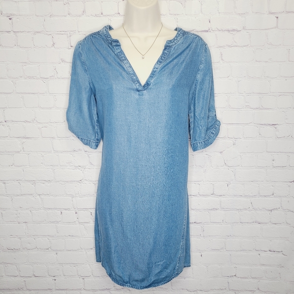 NWT | Southern Tide Denim Short-Sleeve Nora Dress - Picture 1 of 9